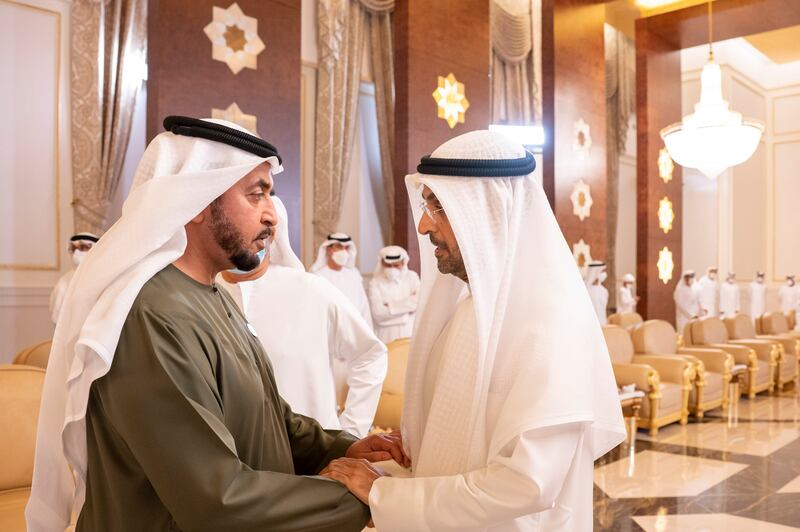 Dr Nayef Falah Al Hajraf, Secretary General of the Gulf Co-operation Council offers condolences to Sheikh Hamdan bin Zayed, Ruler’s Representative in Al Dhafra Region.