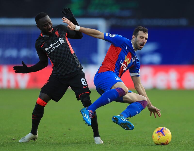 Luka Milivojevic - 5. The Serb caused Liverpool problems with his passing from deep in the opening period. His delivery from set pieces was good but he was overrun in midfield. Getty Images