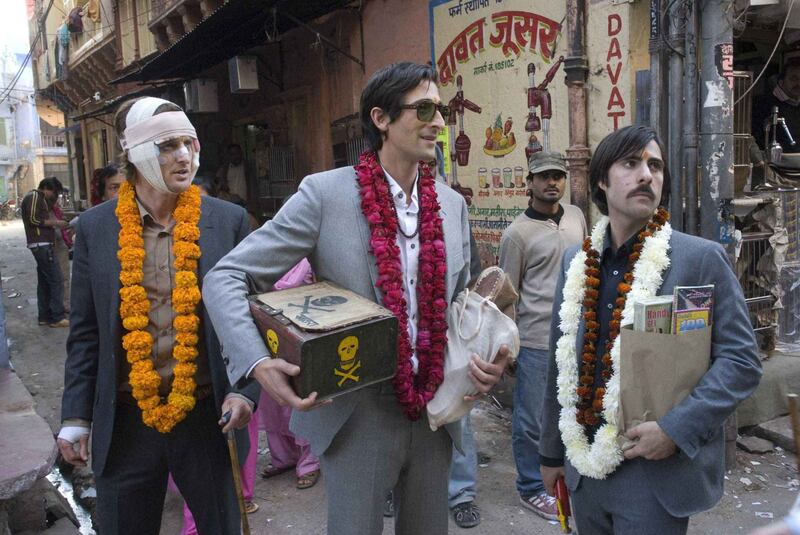 The Darjeeling Limited follows three brothers as they go on a trip through India a year after their father's death. Photo: Fox Searchlight Pictures