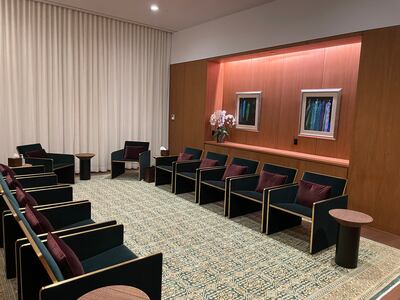 This eighth-floor meeting room at the UAE's UN Mission is reserved for ministerial-level meetings. Bryant Harris / The National