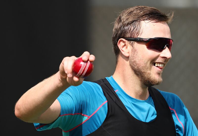 England bowler Ollie Robinson during a training session at The Gabba, Brisbane. PA