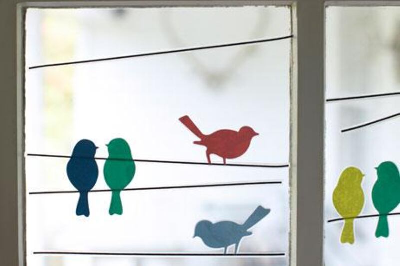 Bird window stickers, £12.50 (Dh75) for 10 birds and 10 wires.