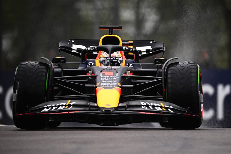 Max Verstappen during qualifying ahead of the Emilia Romagna GP sprint race. Getty