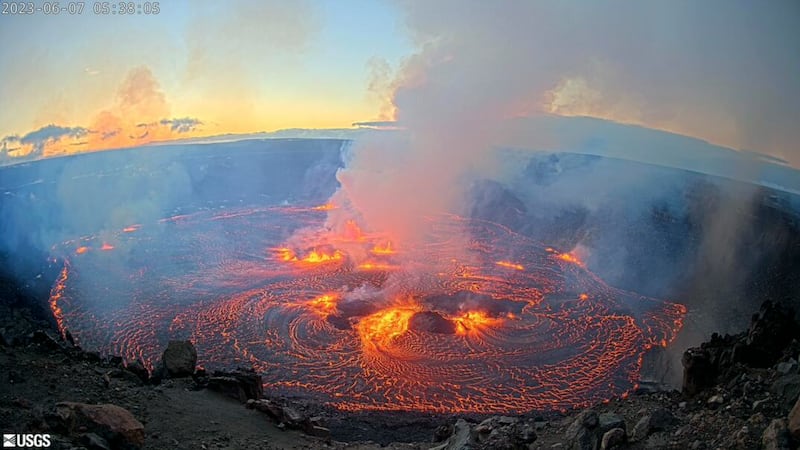 Authorities said volcanic activity was confined to Halemaumau, Kilauea’s main crater. AP