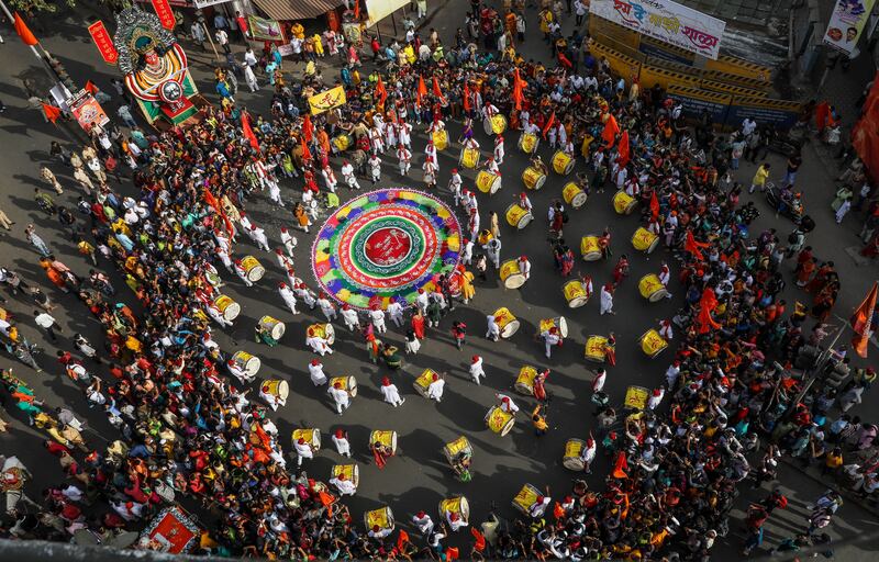 Gudi Padwa is the Hindu festival that falls on the first day of Chaitra month and marks the beginning of the lunar calendar, which dictates the dates for all Hindu festivals. EPA