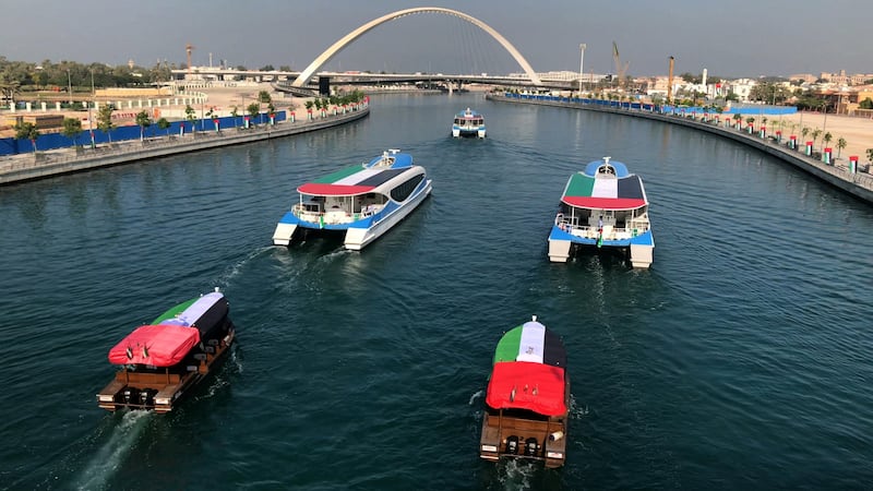 The RTA observes Flag Day through a Water Canal Carnival. Courtesy RTA