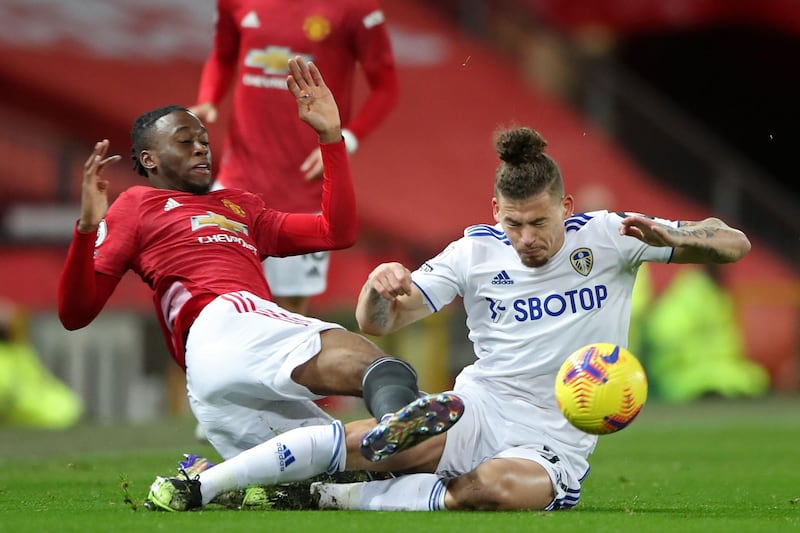 Kalvin Phillips – 5. So often Mr Reliable, but he was caught ball watching from a corner which allowed Victor Lindelof to steal in at the back post and grab his first goal in a year, which led to Phillips’ withdrawal at half-time. AFP