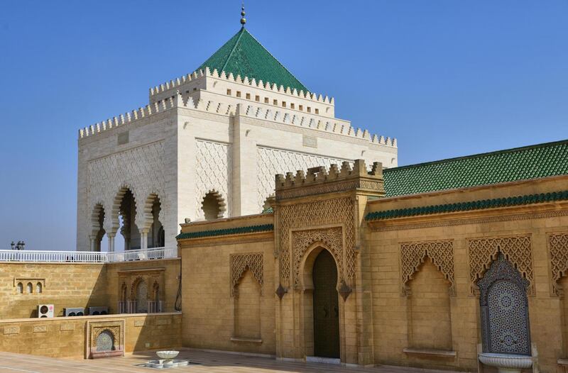 Moroccan Islamic architecture - Mausoleum of Sultan Mohammed V. Courtesy Ronan O’Connell
