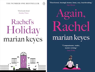 Marian Keyes released Rachel’s Holiday in 1997; Again, Rachel arrived in 2022. Photos: Penguin