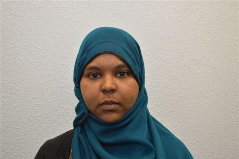 epa06425459 An undated handout photo made available by  the British North East Counter Terrorism Unit (NECTU) showing 32 year old Rowaida El Hassan from London, Britain. The NECTU reported on 08 January 2018 that the jury at the Central Criminal Court in London Britain found 36 year old Munir Hassan Mohammed from Derby and 32 year old Rowaida El Hassan from London guilty of preparing for an act of terrorism under Section 5 of the Terrorism Act 2006. Detective Chief Inspector Paul Greenwood from Counter Terrorism Policing North East, said: 'It was only a matter of weeks after meeting each other that Mohammed and El Hassan had formed such a strong trust that Mohammed shared extremist material with her. 'This then rapidly escalated and El Hassan, a qualified pharmacist, readily passed on her knowledge to Mohammed giving him the technical assistance he need in preparing for a terrorist attack. Although we do not know what Mohammed and El Hassan’s exact intentions were, a number of concerning items had already been purchased and the pair had done extensive research regarding making TATP (acetone peroxide) and ricin. The evidence clearly shows that the pair planned to cause harm and today’s verdict, and subsequent sentences, means they will now have to face up to their actions in prison.'  EPA/NECTU / HANDOUT  HANDOUT EDITORIAL USE ONLY/NO SALES