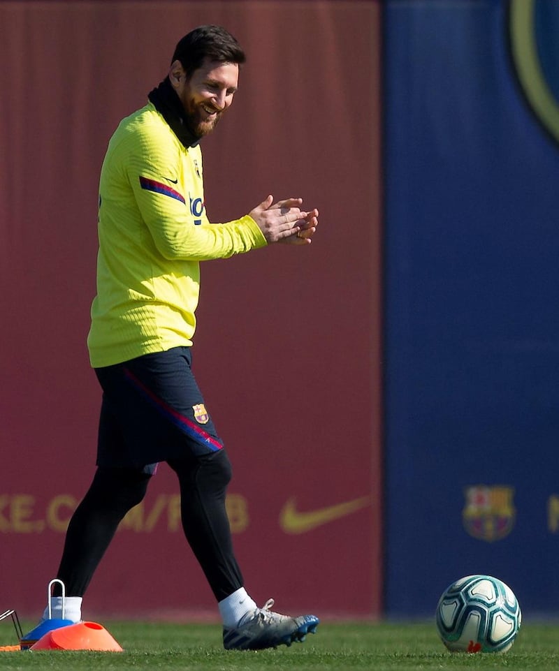 Barcelona's Lionel Messi has demanded some calm after a rough few months. EPA