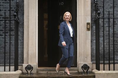 Prime Minister Liz Truss departs 10 Downing Street to attend her first Prime Minister's Questions at the Houses of Parliament. PA