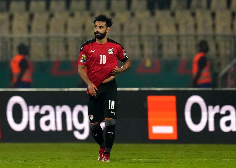 Egypt's Mohamed Salah at the end of the match. AP Photo