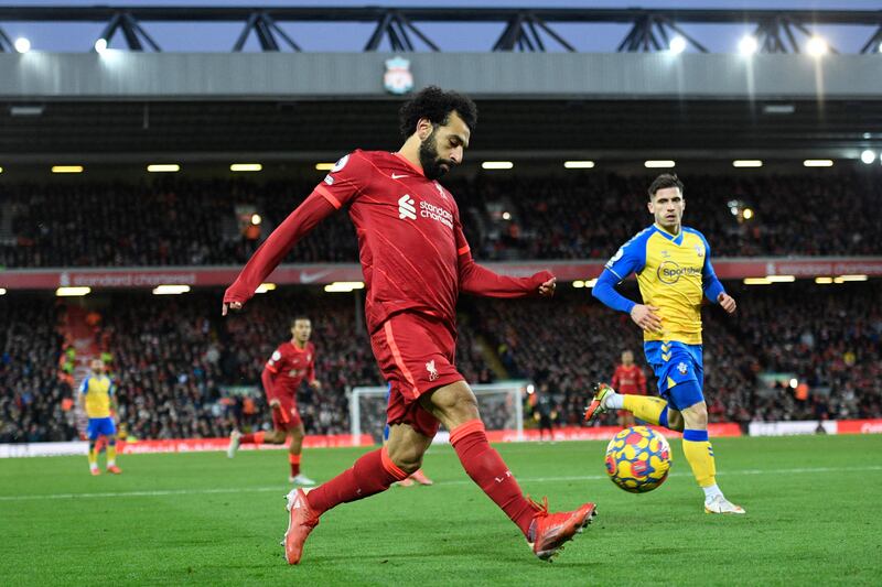 Mohamed Salah - 7: There was no goal for the Egyptian but he treated the defence with contempt. He curled a shot wide and might have scored when clean through but he radiated class. AFP