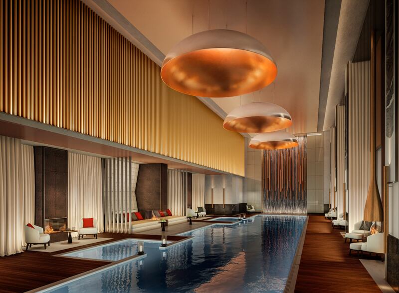 The spa at Aman New York.