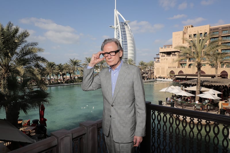 Bill Nighy during the 13th annual Dubai International Film Festival held at the Madinat Jumeriah in 2016. Getty Images