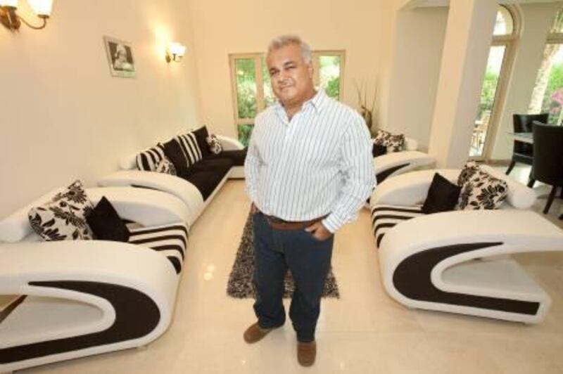 UAE - Dubai - Apr 19 - 2012:  Kamal Kotecha pose for a portrait at his villa in Jumeirah Islands. ( Jaime Puebla / The National Newspaper )