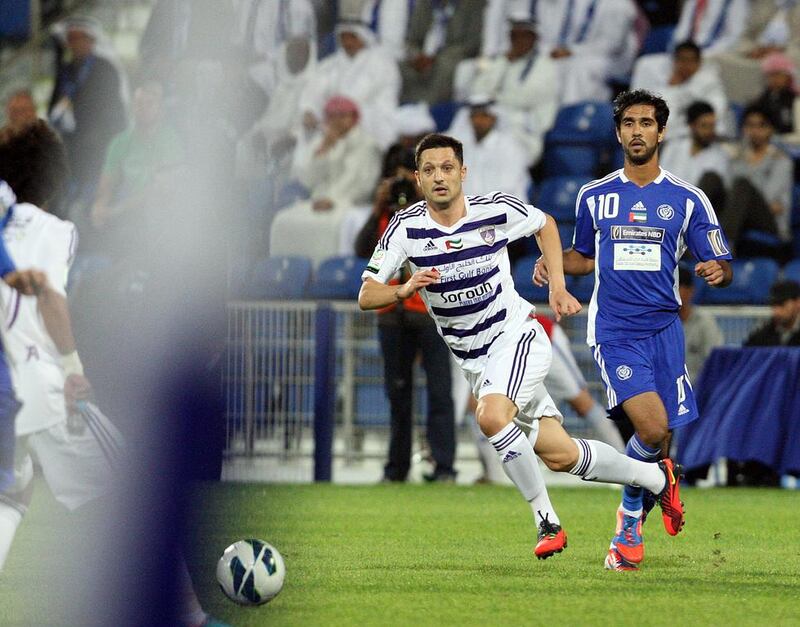 Mirel Radoi will be hoping to keep Al Ain winning. Mike Young / The National