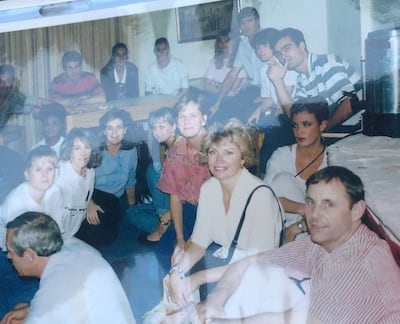 BA crew members, including Nicola Dowling, in their hotel in Kuwait after the Iraq invasion. Photo: Nicola Dowling