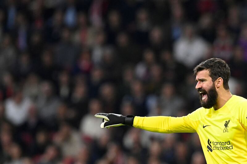 LIVERPOOL RATINGS: Alisson Becker - 6. The Brazilian was barely involved. When he was called into action, he responded with the minimum of fuss. AFP