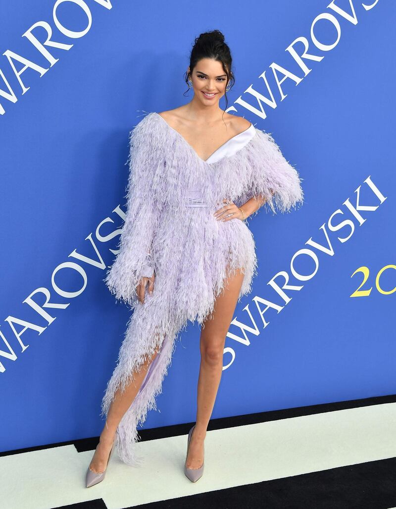 Kendall Jenner in Alexandre Vauthier. AFP