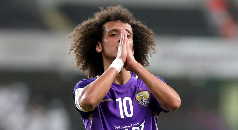 Al Ain, United Arab Emirates - August 21st, 2017: Al Ain's Omar Abdulrahman during the Asian Champions League game between Al Ain v Al Hilal. Monday, August 21st, 2017 at Hazza Bin Zayed Stadium, Al Ain. Chris Whiteoak / The National