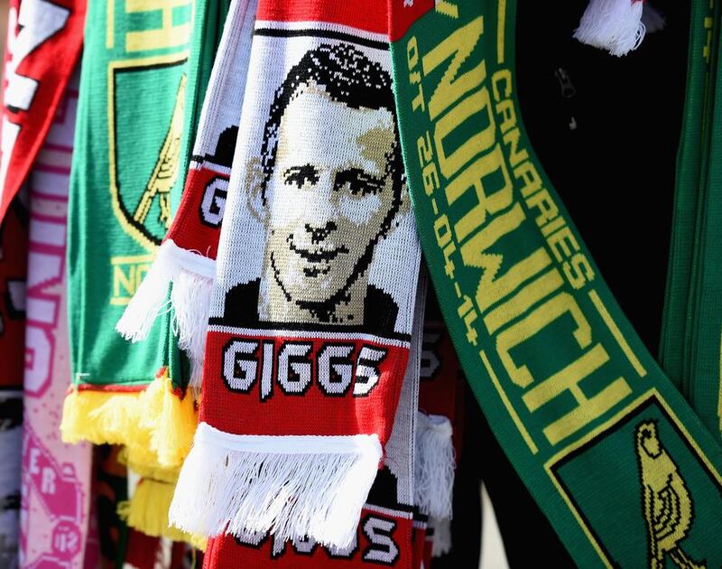 Giggs scarves were also sold outside Old Trafford. Laurence Griffiths / Getty Images