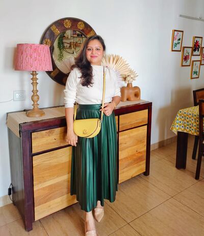 Content creator Tanvi Agarwal's home is full of bright accents and pop colours. Photo: Tanvi Agarwal
