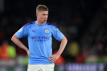 File photo dated 21-01-2020 of Manchester City's Kevin De Bruyne. PA Photo. Issue date: Saturday May 2, 2020. Kevin De Bruyne has admitted he will consider his future if Manchester City’s two-year ban from European competition stands, but suggested he could stay at the Etihad Stadium even if he faced a year out of the Champions League. See PA story SOCCER Man City. Photo credit should read Mike Egerton/PA Wire.