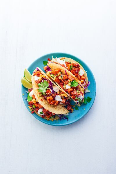 Tempeh tacos by Nigel Lobo, group executive chef of Stars N Bars.