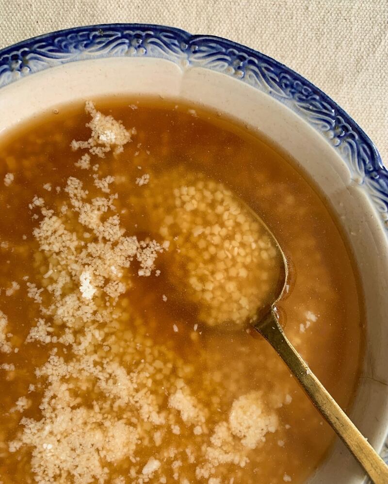 Pastina in brodo is an easy-to-make soup that conjures up memories for many who grew up in Italy. Photo: Brodo / Instagram