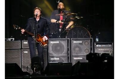Paul McCartney performed 37 songs over two-and-a-half hours in Abu Dhabi. Antonie Robertson / The National