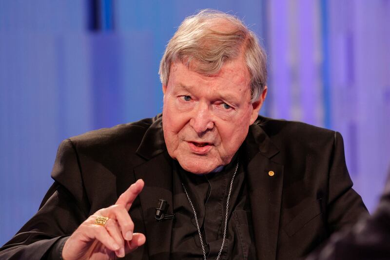 Cardinal George Pell, pictured in November 2021, died in Rome. EPA