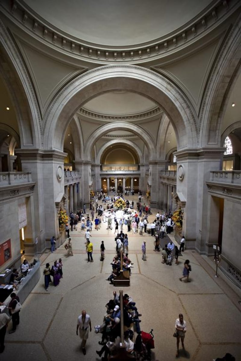 The Metropolitan Museum of Art in New York City, the setting for the opening pages of Donna Tartt’s novel The Goldfinch, in which a bomb explodes and kills the mother of the book’s protagonist, a young boy. Daniel Acker / Bloomberg

