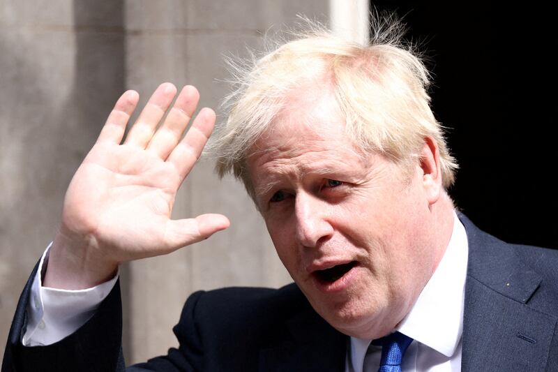 Boris Johnson walks at Downing Street in London, Britain July 6, 2022. Reuters