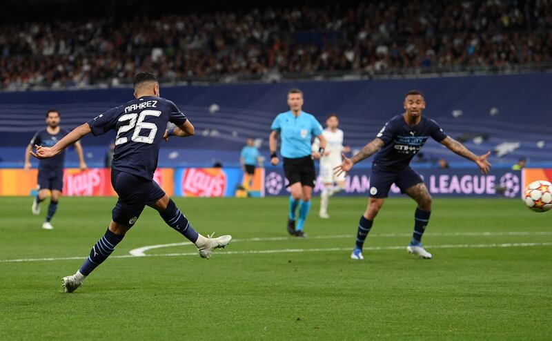 Mahrez strikes for City in the second half. Getty