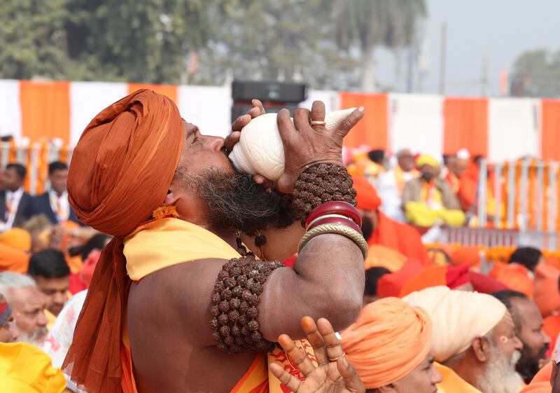 The temple fulfils a decades-long Hindu nationalist pledge to build a shrine to Lord Ram in Ayodhya. Photo: India's Press Information Bureau