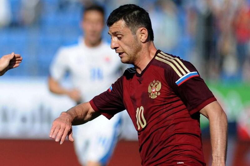 Alan Dzagoev, midfielder (CSKA Moscow); Age 23; 30 caps. Burst onto the scene in 2008 as a 17 year-old. He is a technically gifted footballer, with an excellent shot and one of CSKA Moscow’s key players. Scores regularly with three goals at Euro 2012. Has had his disciplinary problems, being sent off five times in his career. Olga Maltseva / AFP