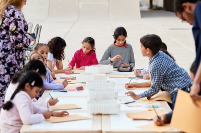 The 'Colorful Leaps' book series launched simultaneously with an eponymous initiative to present children’s workshops across the UAE that are led by local artists and creatives. Photo: Warehouse 421