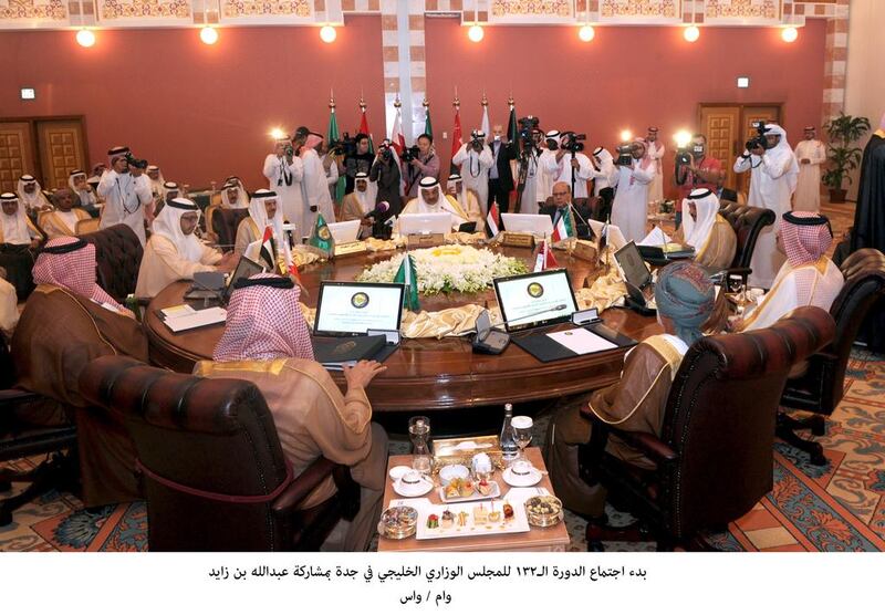 The 132nd GCC Ministerial Council session opens in Jeddah, with Abdullah bin Zayed in attendance. WAM/Photo