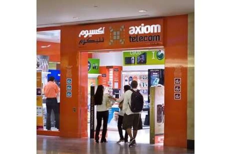 Axiom Telecom has more than 600 stores throughout the Gulf, India and the UK.