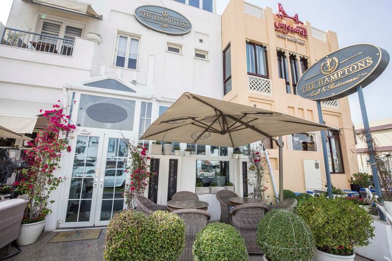 DUBAI, UNITED ARAB EMIRATES -The Hamptons and Bosporus Restaurant along Jumeirah Street.  Leslie Pableo for The National for Farah Andrews story