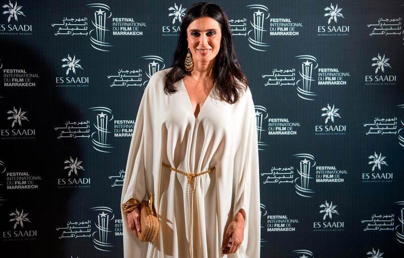 Lebanese actress Nadine Labaki attends a dinner at the Es Saadi Palace during the 17th Marrakech International Film Festival on December 7, 2018 in Marrakech, Morocco. / AFP / FADEL SENNA
