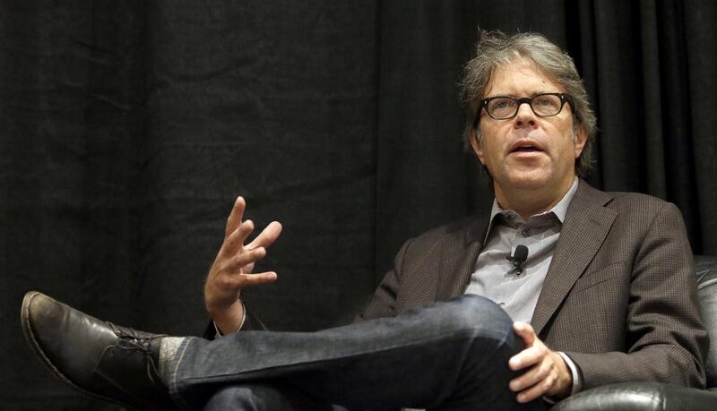 Author Jonathan Franzen speaks at an event in New York in May. Mary Altaffer / AP Photo