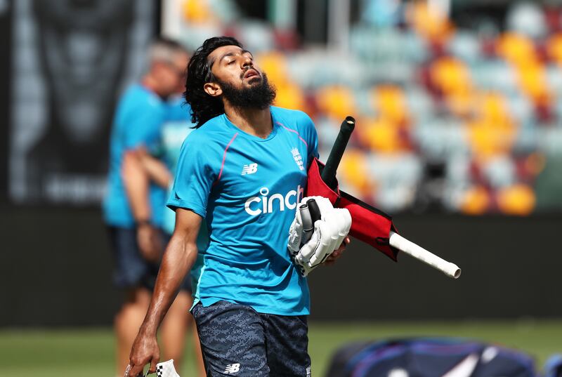 England batsman Haseeb Hameed during a nets session at The Gabba, Brisbane. PA