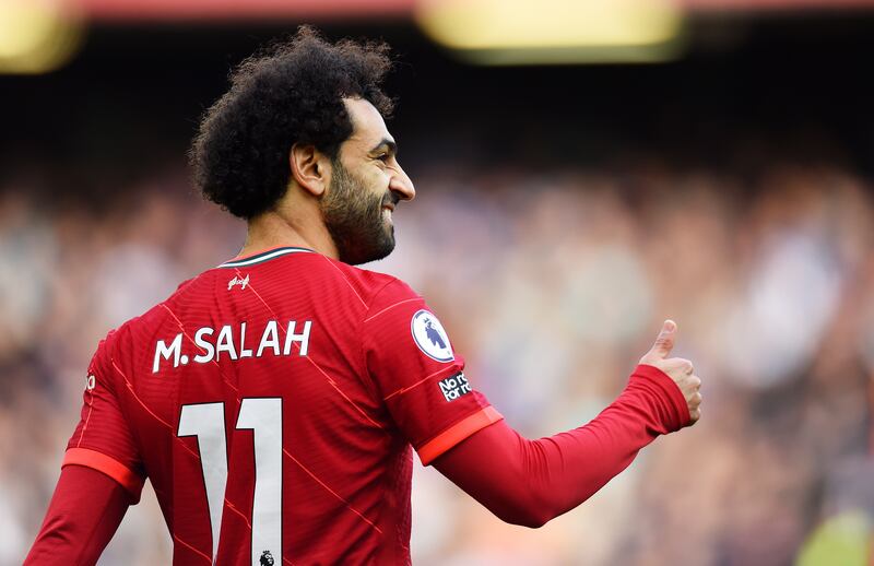 Mohamed Salah - 6: The Egyptian created the opening goal and oozed danger on the ball but was left isolated for most of the second half. His disallowed goal meant his 10-game scoring run came to an end. EPA