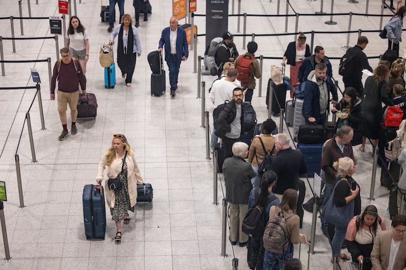 Chaos at Gatwick. EPA