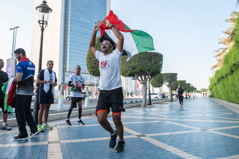 Mr Ahamed befittingly chose the UAE's 50th National Day to show his love for the country.