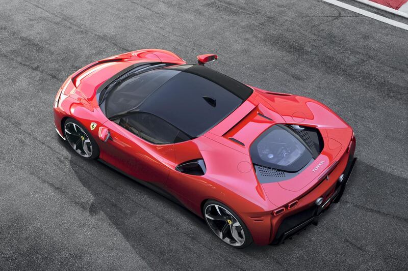 Aside from being the fastest road car Ferrari has ever built, it also introduces 14 new innovations, five of which are world-firsts for cleaner motoring. Courtesy Ferrari