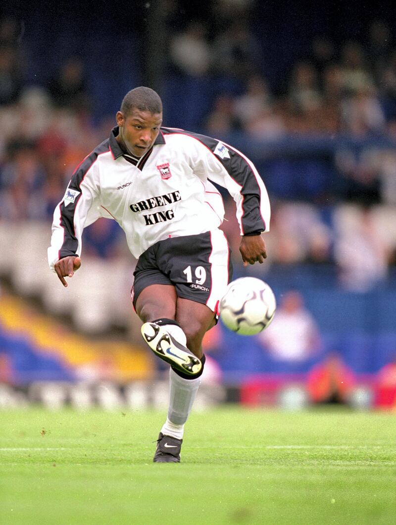 5 Aug 2000:  Titus Bramble of Ipswich in action during the Pre-Season Friendly match against AZ Alkmaar at Portman Road, in Ipswich, England. Ipswich won the match 2-1. \ Mandatory Credit: Phil Cole /Allsport